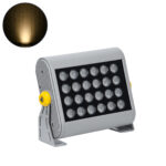 GLOBOSTAR® FLOODHENA 90638 Προβολέας Σποτ Wall Washer LED 24W 2160lm 30° AC 220-240V Αδιάβροχο IP65 Θερμό Λευκό 2700K - Bridgelux SMD Chip - Γκρι Ανθρακί - Μ22.5 x Π6 x Υ16.5cm - 3 Χρόνια Εγγύηση - Image 2