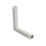 GLOBOSTAR® ALP-CORNER-SIDE90 RECESSA 61788 Χωνευτό Προφίλ Αλουμινίου Γωνία με Λευκό Γαλακτερό Πατητό Κάλυμμα για Ταινίες LED IP20 - Λευκό Ματ - Μ30 x Π3.5 x Υ4cm - Image 2