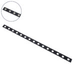 GloboStar® 90237 Μεταλλικο Καλυμμα 1 Μέτρου 15 Τεμαχίων για Ψηφιακή Αλυσίδα Γιρλάντα 20 Σποτ LED με Κωδικό 90140 Μαύρο Μ100 x Π4.7 x Υ1cm - Image 2