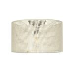 GLOBOSTAR® CILIO 203-0155 Μοντέρνο Φωτιστικό Οροφής με Ντουί 1 x E27 AC 220-240V IP20 - Λευκό - Μ38 x Π38 x Υ23cm - Image 2