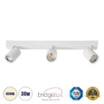 GLOBOSTAR® LEONARDO 60349 Μοντέρνο Φωτιστικό Οροφής LED 30W 3600lm 60° AC 220-240V IP20 Φυσικό Λευκό 4500K - Bridgelux COB - Λευκό - Μ52 x Π7 x Υ11.8cm - 5 Χρόνια Εγγύηση - Image 2