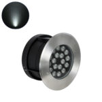 GloboStar® UNDERGROUND-SINA 90572 Χωνευτό Φωτιστικό Σποτ Δαπέδου LED 18W 1710lm 15° DC 24V Αδιάβροχο IP68 Φ20 x Υ11cm Φυσικό Λευκό 4500K - Ανοξείδωτο Ατσάλι - 3 Χρόνια Εγγύηση - Image 2