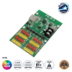 GLOBOSTAR® CARD-FK-8F3 90092 Κάρτα Εικόνας για Πολύχρωμες RGB LED Κυλιόμενες Ψηφιακές Επιγραφές/Οθόνες DC 5V IP20 - 768x64/384x128 Pixels - Μ9.5 x Π6.2 x Υ1.6cm - 2 Χρόνια Εγγύηση