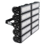 GLOBOSTAR® GOLIATH 90104 Προβολέας για Γήπεδα Tennis & Ποδοσφαίρου 5x5 LED 500W 75000lm 75°x135° SDCM<5 Fish Eye Lens AC 220-240V Αδιάβροχο IP65 IK08 Φυσικό Λευκό 5000K - Lumileds SMD Chip & Mean Well Driver - Μαύρο Ματ - Μ62 x Π22 x Υ45cm - 5 Χρόνια Εγγύηση - Image 4