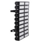 GLOBOSTAR® GOLIATH 90105 Προβολέας για Γήπεδα Tennis & Ποδοσφαίρου 5x5 LED 1000W 150000lm 75°x135° SDCM<5 Fish Eye Lens AC 220-240V Αδιάβροχο IP65 IK08 Φυσικό Λευκό 5000K - Lumileds SMD Chip & Mean Well Driver - Μαύρο Ματ - Μ62 x Π22 x Υ90cm - 5 Χρόνια Εγγύηση - Image 4