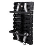 GLOBOSTAR® GOLIATH 90105 Προβολέας για Γήπεδα Tennis & Ποδοσφαίρου 5x5 LED 1000W 150000lm 75°x135° SDCM<5 Fish Eye Lens AC 220-240V Αδιάβροχο IP65 IK08 Φυσικό Λευκό 5000K - Lumileds SMD Chip & Mean Well Driver - Μαύρο Ματ - Μ62 x Π22 x Υ90cm - 5 Χρόνια Εγγύηση - Image 6