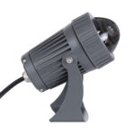 GLOBOSTAR® SPOTFENIA 90136 Αρχιτεκτονικό Σποτ Φωτισμου LED 10W 850lm 5° DC 24V Αδιάβροχο IP65 Μπλε Dimmable - Bridgelux COB Chip - Γκρι Ανθρακί - Μ7 x Π7 x Υ12cm - 3 Χρόνια Εγγύηση - Image 4