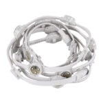 GloboStar® 90140 Digital Pixel Addressable Facade Module Chain String with 20 Spots - Ψηφιακή Αλυσίδα Γιρλάντα με 20 Σποτ LED SMD 3535 15W 20LED 20PIXEL SPI/TTL Protocol IC UCS512B 900lm 120° DC 12V IP67 RGB - Λευκό Σώμα - Μ232 x Π2.5 x Υ1.5cm - Image 6
