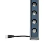 GLOBOSTAR® WASHERMARGO 90155 Μπάρα Φωτισμού Wall Washer LED 24W 2040lm 30° DC 24V Αδιάβροχο IP66 Ροζ Dimmable - Bridgelux SMD Chip - Γκρι Ανθρακί - Μ100 x Π4 x Υ5cm - 3 Χρόνια Εγγύηση - Image 3