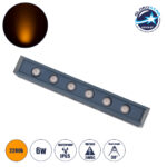 GLOBOSTAR® WASHERMARGO 90178 Μπάρα Φωτισμού Wall Washer LED 6W 630lm 30° DC 24V Αδιάβροχο IP65 Ultra Θερμό Λευκό 2200K Dimmable - Bridgelux SMD Chip - Γκρι Ανθρακί - Μ30 x Π4 x Υ5cm - 3 Χρόνια Εγγύηση