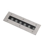 GLOBOSTAR® UNDERGROUNDREMVI 90191 Χωνευτή Μπάρα Φωτισμού Wall Washer LED 9W 765lm 10° DC 24V Αδιάβροχο IP68 Πολύχρωμο RGBW Dimmable DMX512 - Bridgelux SMD Chip - Ανοξείδωτο Ατσάλι SS316 - Μ30 x Π9 x Υ8.5cm / Q28.5 x 7.5cm - 3 Χρόνια Εγγύηση - Image 3