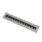 GLOBOSTAR® UNDERGROUNDREMVI 90193 Χωνευτή Μπάρα Φωτισμού Wall Washer LED 12W 1020lm 10° DC 24V Αδιάβροχο IP68 Πολύχρωμο RGBW Dimmable DMX512 - Bridgelux SMD Chip - Ανοξείδωτο Ατσάλι SS316 - Μ50 x Π9 x Υ7.2cm / Q48.5 x 7.5cm - 3 Χρόνια Εγγύηση - Image 3