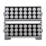 GloboStar® FLOOD-ZENA 90220 Προβολέας Wall Washer για Φωτισμό Κτιρίων LED 120W 10800lm 3° DC 24V Αδιάβροχο IP65 L38 x W30.5 x H24cm Θερμό Λευκό 2700K - Ασημί - 3 Years Warranty - Image 4