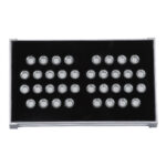 GloboStar® FLOOD-TENA 90222 Προβολέας Wall Washer για Φωτισμό Κτιρίων LED 72W 6120lm 10° DC 24V Αδιάβροχο IP65 L29.8 x W15.5 x H18cm RGBW DMX512 - Ασημί - 3 Years Warranty - Image 4