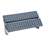 GloboStar® FLOOD-TENA 90225 Προβολέας Wall Washer για Φωτισμό Κτιρίων LED 192W 17280lm 10° DC 24V Αδιάβροχο IP65 L68.5 x W33 x H24cm Θερμό Λευκό 2700K - Ασημί - 3 Years Warranty - Image 3
