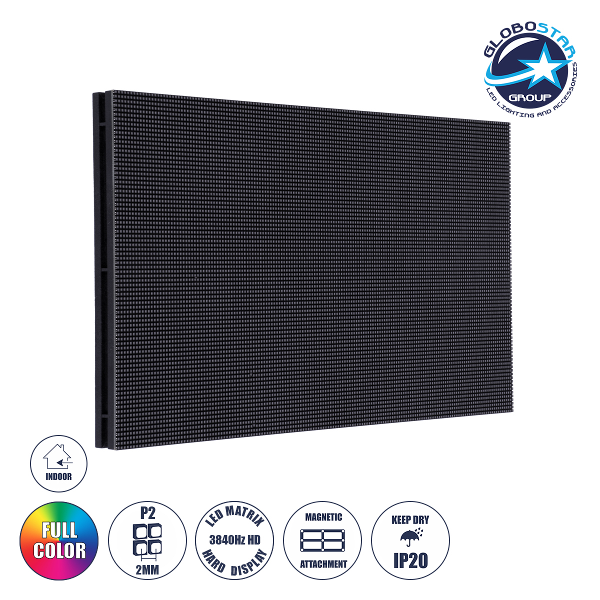 90233_1 GloboStar® MODULCO 90233 LED Display Module 32x16cm - Πλακίδιο Ψηφιακής Οθόνης LED Video Wall - P2 Pro 3840Hz High Refresh Rate 12800 Dots - 25 W ≥600cd/㎡ DC 4.5~5V - SMD1515 RGB 3in1 4398 Billion Colors - Indoor IP20 - Μ32 x Υ16cm - Image 1