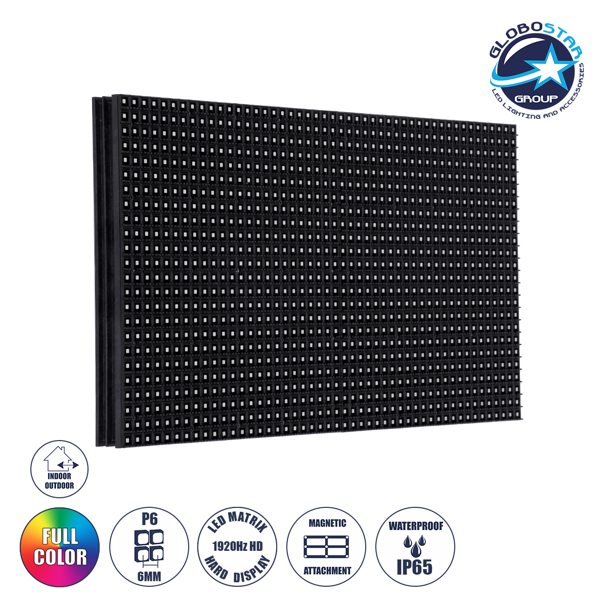 90235_01 GloboStar® MODULCO 90235 LED Display Module 32x16cm - Πλακίδιο Ψηφιακής Οθόνης LED Video Wall - P6.6 Pro 3840Hz High Refresh Rate 1152 Dots - 46 W ≥4500cd/㎡ DC 4.5~5V - SMD2525 RGB 3in1 4398 Billion Colors - Outdoor IP65 - Μ32 x Υ16cm - Image 1