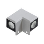 GloboStar® WALLLIGHT-DONA 90258 Φωτιστικό Γωνίας Τοίχου - Απλίκα LED 10W 850lm 10° AC 220-240V Αδιάβροχο IP66 Μ8.2 x Π8.2 x Υ6cm Αρχιτεκτονικό Πορτοκαλί 2200K - Γκρι - 3 Years Warranty - Image 3