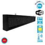GLOBOSTAR® DISPLAY 90261 Κυλιόμενη Ψηφιακή Επιγραφή P10 Μονής Όψης LED AC 220-240V Αδιάβροχο IP54 Κόκκινο - WiFi Control μέσω FK APP - Αισθητήρας Θερμοκρασίας & Υγρασίας - Μ168 x Π9 x Υ24cm - 2 Χρόνια Εγγύηση - Image 3
