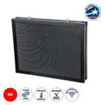GLOBOSTAR® DISPLAY 90288 Κυλιόμενη Ψηφιακή Επιγραφή 64x48cm P10 Διπλής Όψης LED AC 220-240V Αδιάβροχο IP65 Κόκκινο - WiFi Control μέσω FK APP - Αισθητήρας Θερμοκρασίας & Υγρασίας - Μ70 x Π11 x Υ54.5cm - 2 Χρόνια Εγγύηση
