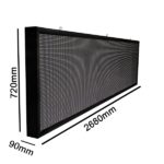 GLOBOSTAR® DISPLAY 90294 Κυλιόμενη Ψηφιακή Επιγραφή P10 Μονής Όψης LED AC 220-240V Αδιάβροχο IP65 Πορτοκαλί - WiFi Control μέσω FK APP - Αισθητήρας Θερμοκρασίας & Υγρασίας - Μ264 x Π9 x Υ72cm - 2 Χρόνια Εγγύηση - Image 6