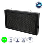 GLOBOSTAR® DISPLAY 90327 Κυλιόμενη Ψηφιακή Επιγραφή 64x32cm P10 Μονής Όψης LED AC 220-240V Αδιάβροχο IP65 Πράσινο - WiFi Control μέσω FK APP - Αισθητήρας Θερμοκρασίας & Υγρασίας - Μ72 x Π9 x Υ42.5cm - 2 Χρόνια Εγγύηση
