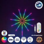 GLOBOSTAR® DIGIFRWORKS 90339 Σετ Ψηφιακής Pixel Addressable Ταινίας με RF Ασύρματο Χειριστήριο & Λειτουργία μέσω WiFi APP LED 50W 3000lm 120° DC 5V με USB 2.0 IP20 156 x SMD5050 Chip 156 x Pixel Πολύχρωμο RGB Dimmable SPI/TTL Protocol - Sanan SMD Chip - Μ205 x Π105 x Υ1.5cm - 2 Χρόνια Εγγύηση