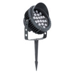 GloboStar® TREELIGHT-VINA 90361 Σποτ Φωτισμού με Αντιθαμβωτική Γρίλια Ειδικό για Φυτά - Δέντρα με Βάση Κήπου / Καρφωτό LED 24W 2280lm 10° DC 24V Αδιάβροχο IP65 L21.5 x W18.3 x H14cm Φυσικό Λευκό 4500K - Γκρι Ανθρακί - 3 Years Warranty - Image 3