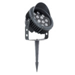 GLOBOSTAR® TREEVINA 90362 Φωτιστικό Σποτ με Αντιθαμβωτική Γρίλια για Φυτά - Δέντρα με Βάση Κήπου / Καρφωτό LED 24W 2040lm 10° DC 24V Αδιάβροχο IP65 Πολύχρωμο RGBW Dimmable DMX512 - Bridgelux SMD Chip - Γκρι Ανθρακί - Μ21.5 x Π18.3 x Υ14cm - 3 Χρόνια Εγγύηση - Image 3