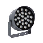 GLOBOSTAR® FLOODNIGMA 90377 Προβολέας Σποτ Wall Washer με Αντιθαμβωτική Γρίλια LED 24W 2040lm 30° DC 24V Αδιάβροχο IP65 Ultra Θερμό Λευκό 2200K Dimmable - Bridgelux SMD Chip - Γκρι Ανθρακί - Μ15 x Π15 x Υ9.1cm - 3 Χρόνια Εγγύηση - Image 3