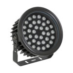GLOBOSTAR® FLOODNEVA 90400 Προβολέας Σποτ Wall Washer LED 72W 6120lm 30° DC 24V Αδιάβροχο IP65 Πολύχρωμο RGBW Dimmable DMX512 - Bridgelux SMD Chip - Μαύρο - Μ24.5 x Π24.5 x Υ14.7cm - 3 Χρόνια Εγγύηση - Image 3