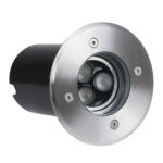 GloboStar® UNDERWATER-LUNTA 90402 Υποβρύχιο Χωνευτό Κινούμενο Φωτιστικό Σποτ Ειδικό για Σιντριβάνια LED 12W 1200lm 60° DC 24V Αδιάβροχο IP68 Φ12 x Υ13cm Ψυχρό Λευκό 6000K - Ανοξείδωτο Ατσάλι - 3 Years Warranty - Image 3