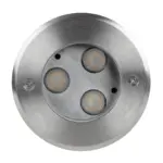 GLOBOSTAR® UNDERWATERHUNI 90414 Υποβρύχιο Χωνευτό Σποτ για Σιντριβάνια/Πισίνες LED 3W 270lm 30° DC 24V Αδιάβροχο IP68 Θερμό Λευκό 2700K Dimmable - Bridgelux SMD Chip - Ανοξείδωτο Ατσάλι SS304 - Μ10 x Π10 x Υ7.5cm / Q9cm - 3 Χρόνια Εγγύηση - Image 3