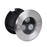 GLOBOSTAR® UNDERWATERHUNI 90416 Υποβρύχιο Χωνευτό Σποτ για Σιντριβάνια/Πισίνες LED 3W 300lm 30° DC 24V Αδιάβροχο IP68 Πολύχρωμο RGBW Dimmable DMX512 - Bridgelux SMD Chip - Ανοξείδωτο Ατσάλι SS304 - Μ10 x Π10 x Υ7.5cm / Q9.5 - 3 Χρόνια Εγγύηση - Image 3
