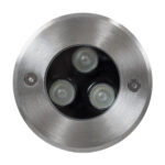 GLOBOSTAR® UNDERWATERHUNI 90416 Υποβρύχιο Χωνευτό Σποτ για Σιντριβάνια/Πισίνες LED 3W 300lm 30° DC 24V Αδιάβροχο IP68 Πολύχρωμο RGBW Dimmable DMX512 - Bridgelux SMD Chip - Ανοξείδωτο Ατσάλι SS304 - Μ10 x Π10 x Υ7.5cm / Q9.5 - 3 Χρόνια Εγγύηση - Image 4