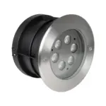GLOBOSTAR® UNDERWATERYUNI 90417 Υποβρύχιο Χωνευτό Σποτ για Σιντριβάνια/Πισίνες LED 6W 540lm 30° DC 24V Αδιάβροχο IP68 Θερμό Λευκό 2700K Dimmable - Bridgelux SMD Chip - Ανοξείδωτο Ατσάλι SS304 - Μ14.6 x Π14.6 x Υ9cm / Q13.3cm - 3 Χρόνια Εγγύηση - Image 2
