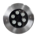 GLOBOSTAR® UNDERWATERYUNI 90419 Υποβρύχιο Χωνευτό Σποτ για Σιντριβάνια/Πισίνες LED 6W 600lm 30° DC 24V Αδιάβροχο IP68 Πολύχρωμο RGBW Dimmable DMX512 - Bridgelux SMD Chip - Ανοξείδωτο Ατσάλι SS304 - Μ15 x Π15 x Υ10cm / Q14cm - 3 Χρόνια Εγγύηση - Image 4
