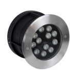 GLOBOSTAR® UNDERWATERTUNI 90422 Υποβρύχιο Χωνευτό Σποτ για Σιντριβάνια/Πισίνες LED 12W 1200lm 30° DC 24V Αδιάβροχο IP68 Πολύχρωμο RGBW Dimmable DMX512 - Bridgelux SMD Chip - Ανοξείδωτο Ατσάλι SS304 - Μ18 x Π18 x Υ11cm / Q17.5 - 3 Χρόνια Εγγύηση - Image 3