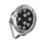 GLOBOSTAR® UNDERWATERJERRY 90425 Υποβρύχιο Επιφανειακό Σποτ για Σιντριβάνια/Πισίνες LED 12W 1200lm 30° DC 24V Αδιάβροχο IP68 Πολύχρωμο RGBW Dimmable DMX512 - Bridgelux SMD Chip - Ανοξείδωτο Ατσάλι 304 - Μ14.5 x Π7 x Υ19cm - 3 Χρόνια Εγγύηση - Image 3