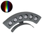 GloboStar® TREELIGHT-PLANTE 90459 Κυρτή Μπάρα Φωτισμού Wall Washer Ειδική για Φυτά - Δέντρα LED 6W 630lm 15° DC 24V Αδιάβροχο IP67 Μ18 x Π3.7 x Υ7.5cm RGBW DMX512 - Γκρι Ανθρακί - 3 Years Warranty - Image 2