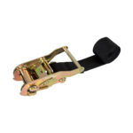 GLOBOSTAR® TREEBASE 90479 Ιμάντας με Καστάνια για Τοποθέτηση Φωτιστικών Σποτ σε κορμό Φυτών & Δέντρων - Μαύρο & Χρυσό - Μ150 x Π7.5 x Υ5cm - Image 3