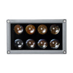 GloboStar® FLOOD-DENA 90485 Επιτοίχιος Προβολέας Wall Washer για Φωτισμό Κτιρίων - Απλίκα & Δαπέδου LED 16W 1440lm 5° DC 24V Αδιάβροχο IP67 Μ15.5 x Π13 x Υ9.1cm Θερμό Λευκό 2700K - Γκρι Ανθρακί - 3 Years Warranty - Image 5