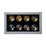 GloboStar® FLOOD-DENA 90486 Επιτοίχιος Προβολέας Wall Washer για Φωτισμό Κτιρίων - Απλίκα & Δαπέδου LED 16W 1520lm 5° DC 24V Αδιάβροχο IP67 Μ15.5 x Π13 x Υ9.1cm Φυσικό Λευκό 4500K - Γκρι Ανθρακί - 3 Years Warranty - Image 5