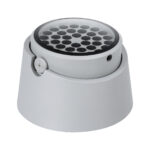 GLOBOSTAR® FLOODRANA 90491 Κινούμενος Προβολέας Σποτ Wall Washer LED 60W 5400lm 5° DC 24V Αδιάβροχο IP67 Θερμό Λευκό 2700K Dimmable - Bridgelux SMD Chip - Γκρι - Μ30 x Π30 x Υ21cm - 3 Χρόνια Εγγύηση - Image 4