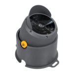 GLOBOSTAR® FLOODSIMA 90497 Κινούμενος Προβολέας Σποτ Wall Washer με Αντιθαμβωτική Γρίλια LED 60W 5400lm 30° DC 24V Αδιάβροχο IP67 Θερμό Λευκό 2700K Dimmable - Bridgelux SMD Chip - Γκρι Ανθρακί - Μ29 x Π24 x Υ28.5cm - 3 Χρόνια Εγγύηση - Image 3