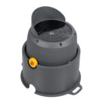 GLOBOSTAR® FLOODSIMA 90497 Κινούμενος Προβολέας Σποτ Wall Washer με Αντιθαμβωτική Γρίλια LED 60W 5400lm 30° DC 24V Αδιάβροχο IP67 Θερμό Λευκό 2700K Dimmable - Bridgelux SMD Chip - Γκρι Ανθρακί - Μ29 x Π24 x Υ28.5cm - 3 Χρόνια Εγγύηση - Image 4