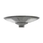 GLOBOSTAR® PARK 90500 Φωτιστικό Κεφαλής Post Top Πλατείας/Πάρκου LED 20W 900lm 120° με Ενσωματωμένο Φωτοβολταϊκό Panel 6V 20W & Επαναφορτιζόμενη Μπαταρία Li-ion 3.2V 25000mAh με Αισθητήρα Ημέρας-Νύχτας Αδιάβροχο IP65 Ψυχρό Λευκό 6000K - Γκρι Ανθρακί - Μ50 x Π50 x Υ19cm - 2 Χρόνια Εγγύηση - Image 3