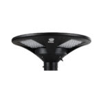 GLOBOSTAR® PARK 90501 Φωτιστικό Κεφαλής Post Top Πλατείας/Πάρκου/Κήπου με Ασύρματο Χειριστήριο LED 20W 800lm 120° με Ενσωματωμένο Φωτοβολταϊκό Panel 6V 20W & Επαναφορτιζόμενη Μπαταρία Li-ion 3.2V 25000mAh με Αισθητήρα Κίνησης-Ημέρας-Νύχτας Αδιάβροχο IP67 Θερμό Λευκό 2700K - Γκρι Ανθρακί - Φ50 x Υ20cm - 2 Χρόνια Εγγύηση - Image 2