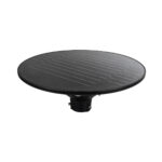 GLOBOSTAR® PARK 90501 Φωτιστικό Κεφαλής Post Top Πλατείας/Πάρκου/Κήπου με Ασύρματο Χειριστήριο LED 20W 800lm 120° με Ενσωματωμένο Φωτοβολταϊκό Panel 6V 20W & Επαναφορτιζόμενη Μπαταρία Li-ion 3.2V 25000mAh με Αισθητήρα Κίνησης-Ημέρας-Νύχτας Αδιάβροχο IP67 Θερμό Λευκό 2700K - Γκρι Ανθρακί - Φ50 x Υ20cm - 2 Χρόνια Εγγύηση - Image 3