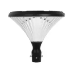 GLOBOSTAR® SQUARE 90503 Φωτιστικό Κεφαλής Post Top Πλατείας/Πάρκου/Κήπου LED 40W 1600lm 120° DC 5V με Ενσωματωμένο Φωτοβολταϊκό Panel 5V 25W & Επαναφορτιζόμενη Μπαταρία Li-ion 3.2V 30000mAh με Αισθητήρα Κίνησης-Ημέρας-Νύχτας Αδιάβροχο IP65 Θερμό Λευκό 2700K - Sanan SMD Chip - Γκρι Ανθρακί Ματ - Μ54 x Π54 x Υ48.5cm - 2 Χρόνια Εγγύηση - Image 2